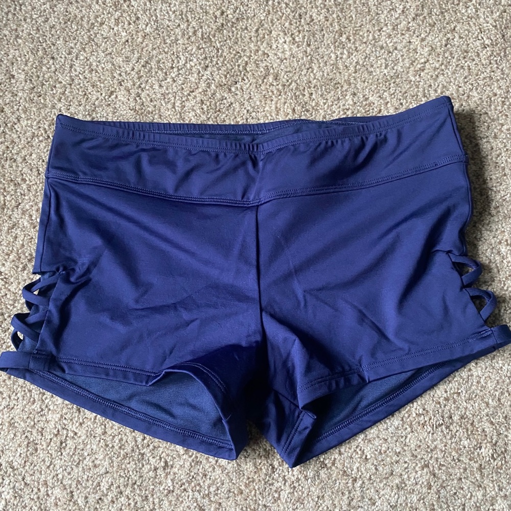 NWT Navy Blue Swim Boy Shorts